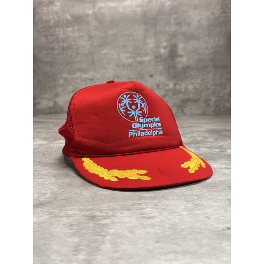 VTG 90s Philadelphia Special Olympics Scrambled Eggs Trucker Snapback Hat OSFA