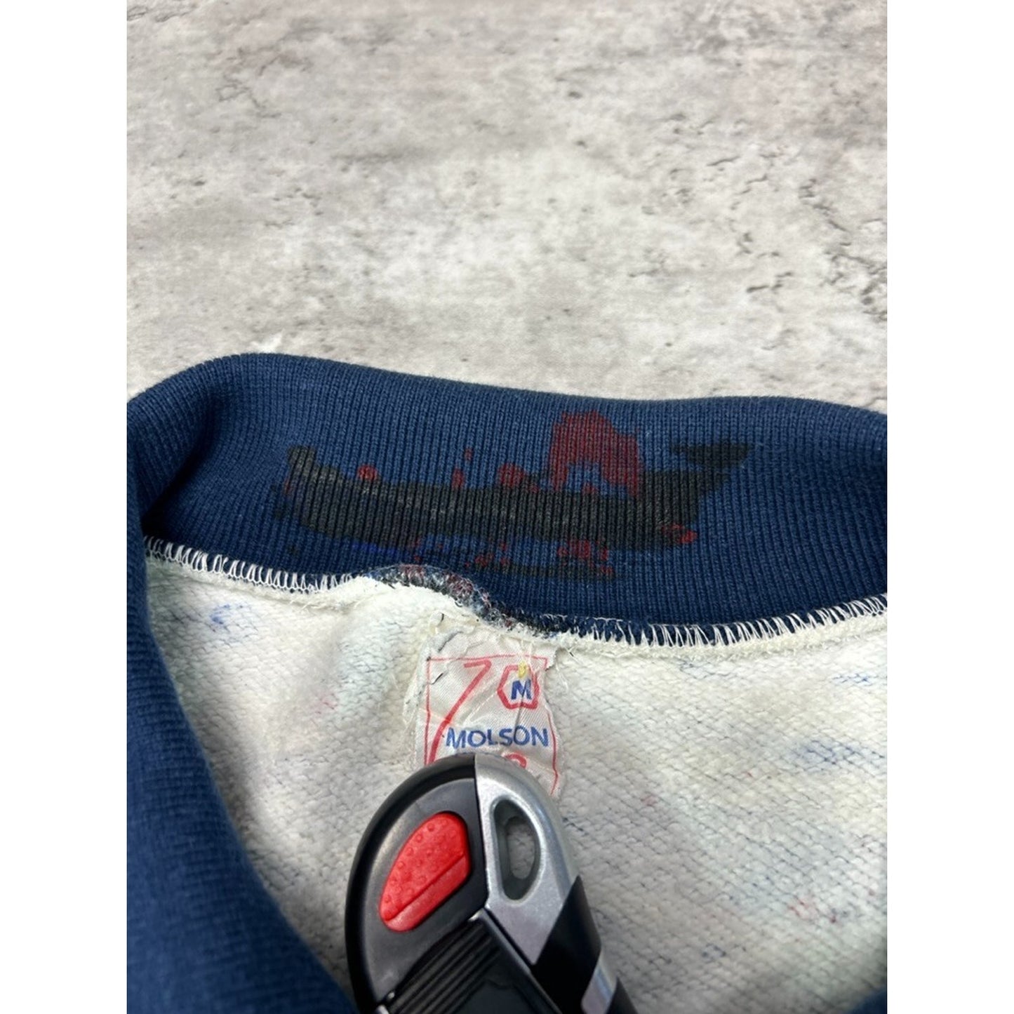 Vintage 90s Coors Slo-Pitch All Over Print Collared Pullover Sweatshirt Size Medium