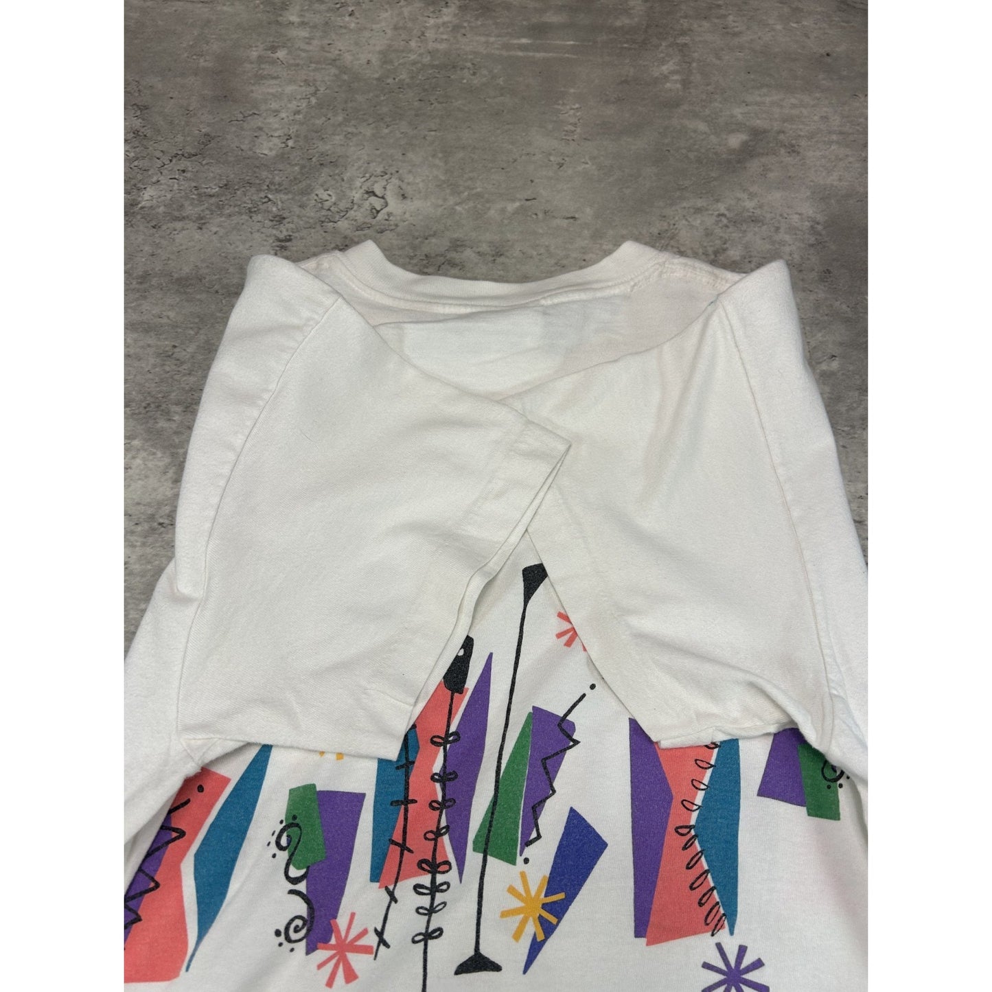 Vintage 80s/90s Nike Abstract Graphic Logo T-Shirt Size Medium White