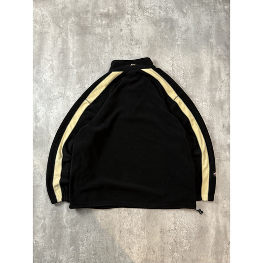 Vintage Pittsburgh Penguins NHL Embroidered Logo 1/4 Zip Fleece Sweatshirt 2XL