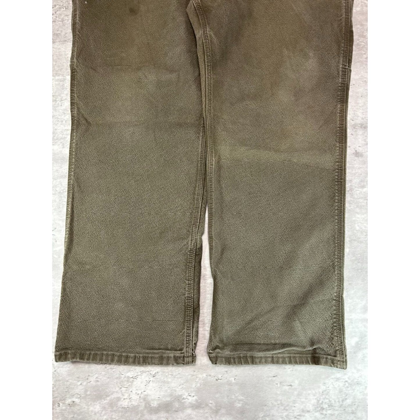 Carhartt Relaxed Fit Canvas Workwear Carpenter Pants Size 42 Green