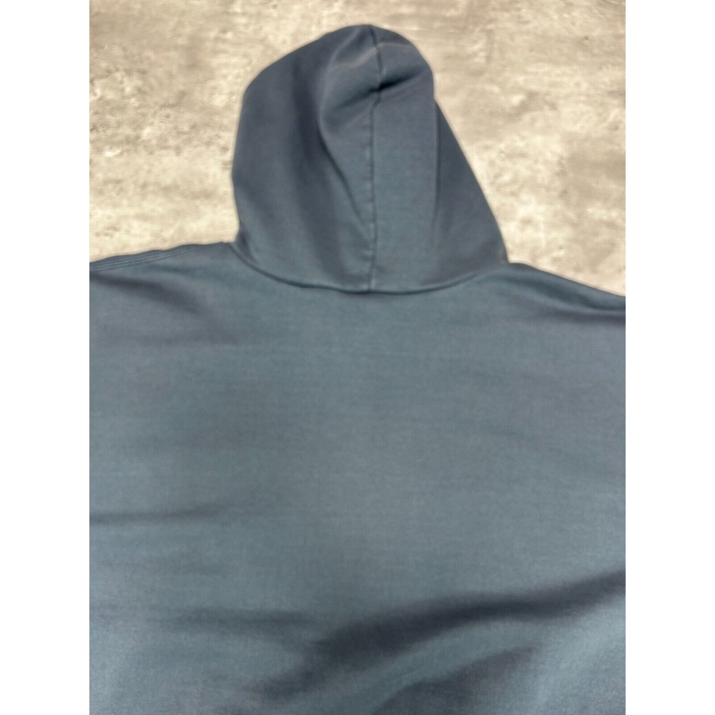 Vintage Carhartt Embroidered Logo Hooded Workwear Sweatshirt Size XL Blue