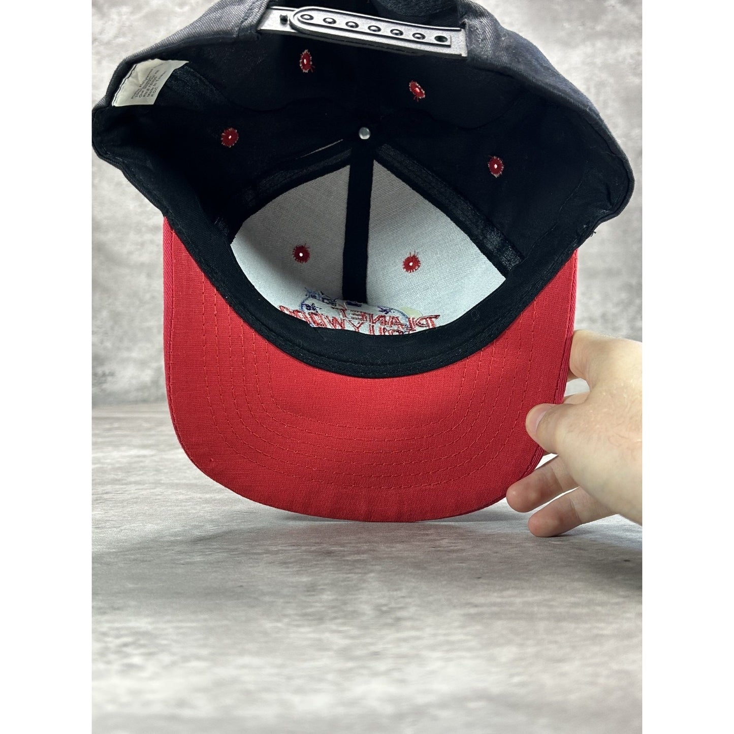 Vintage 90s Planet Hollywood Embroidered Logo Destination Snapback Hat OSFA