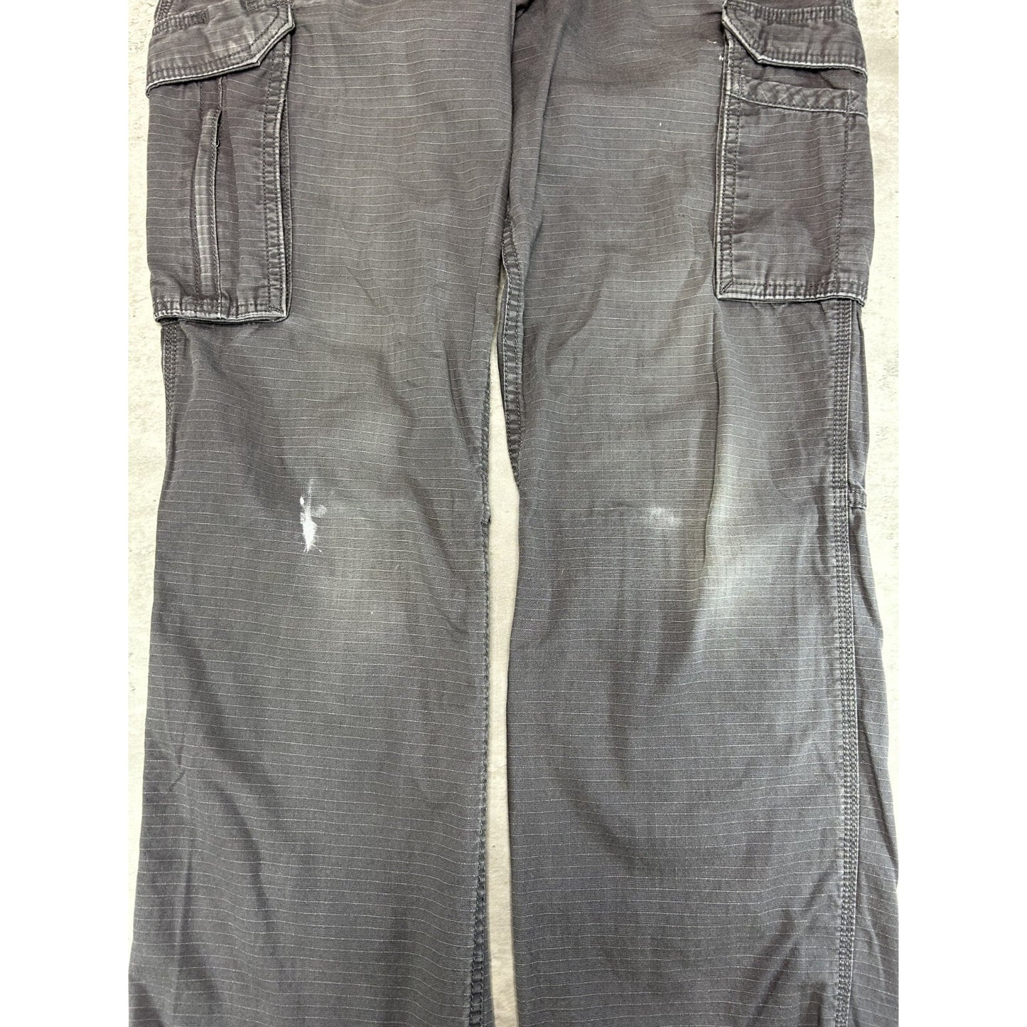 Carhartt Force Ripstop Canvas Workwear Cargo Pants Size 37 Gray