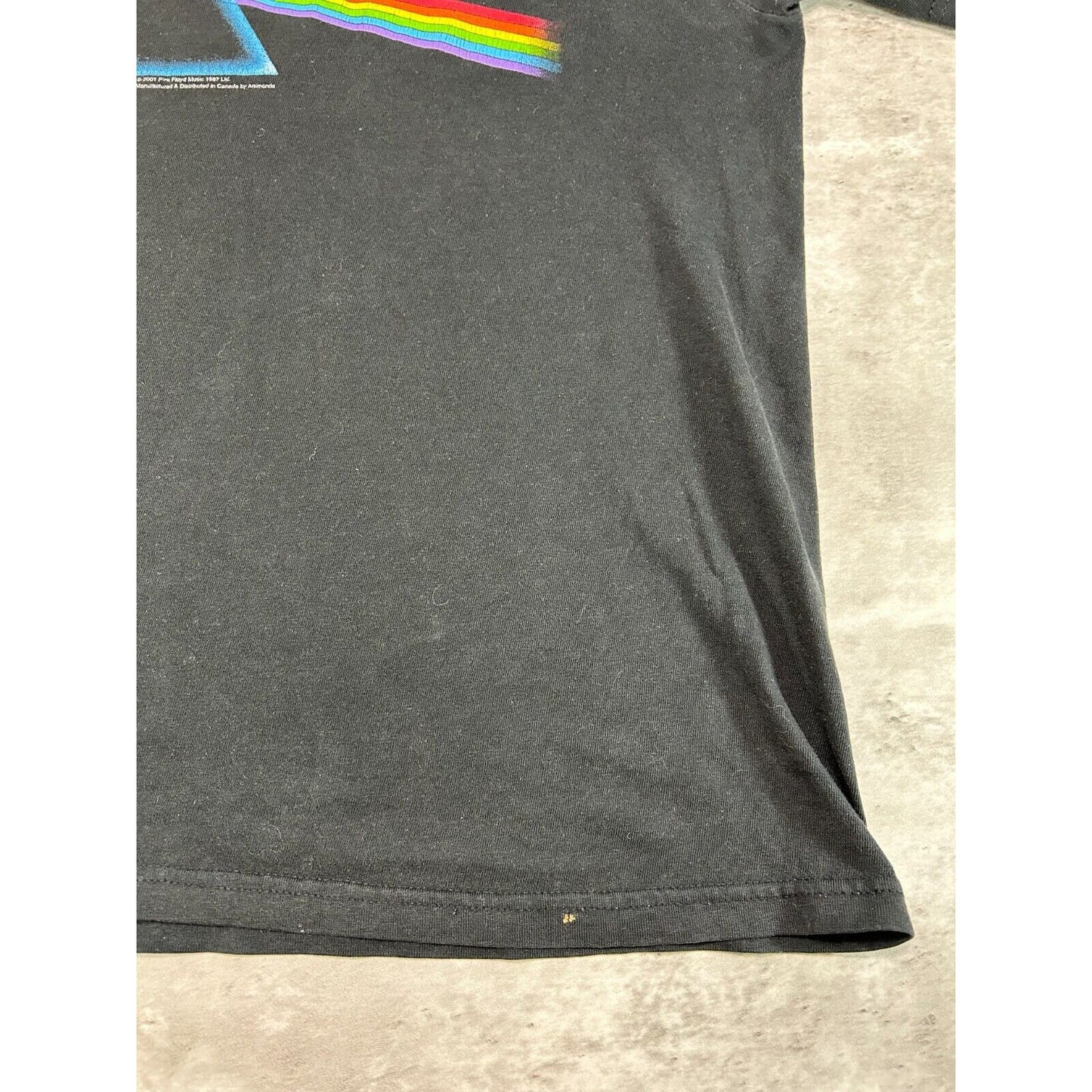Vintage 2001 Pink Floyd Dark Side Of The Moon Rock Album T-Shirt Size Large