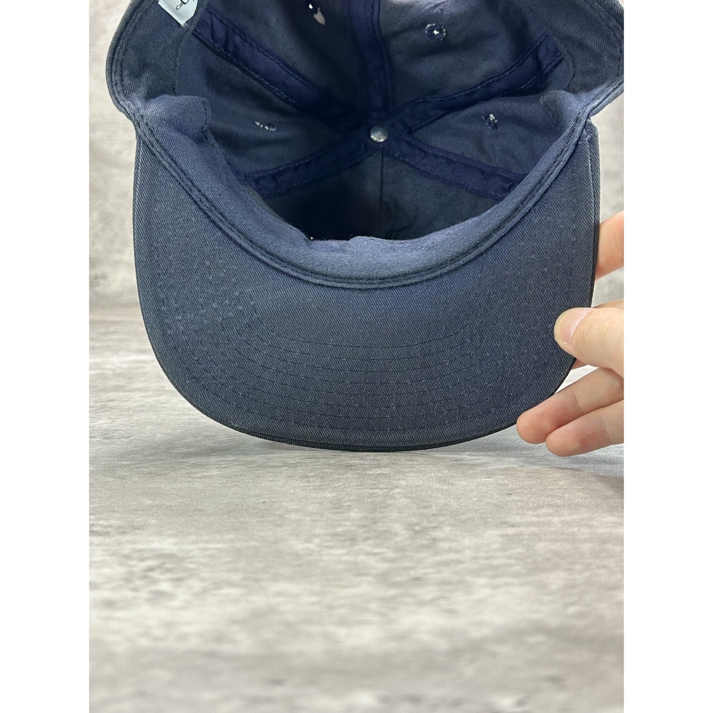 Vintage Calvin Klein Embroidered Spellout Logo Snapback Hat OSFA