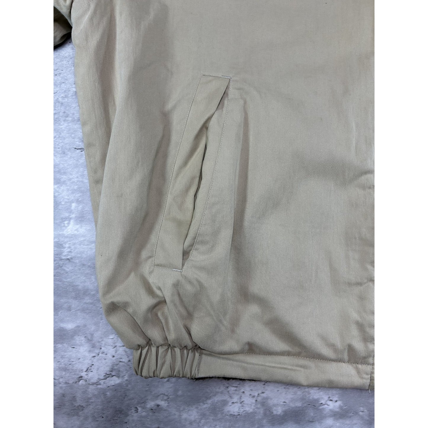 Vintage Nautica Full Zip Harrington Bomber Jacket Size 2XL Beige
