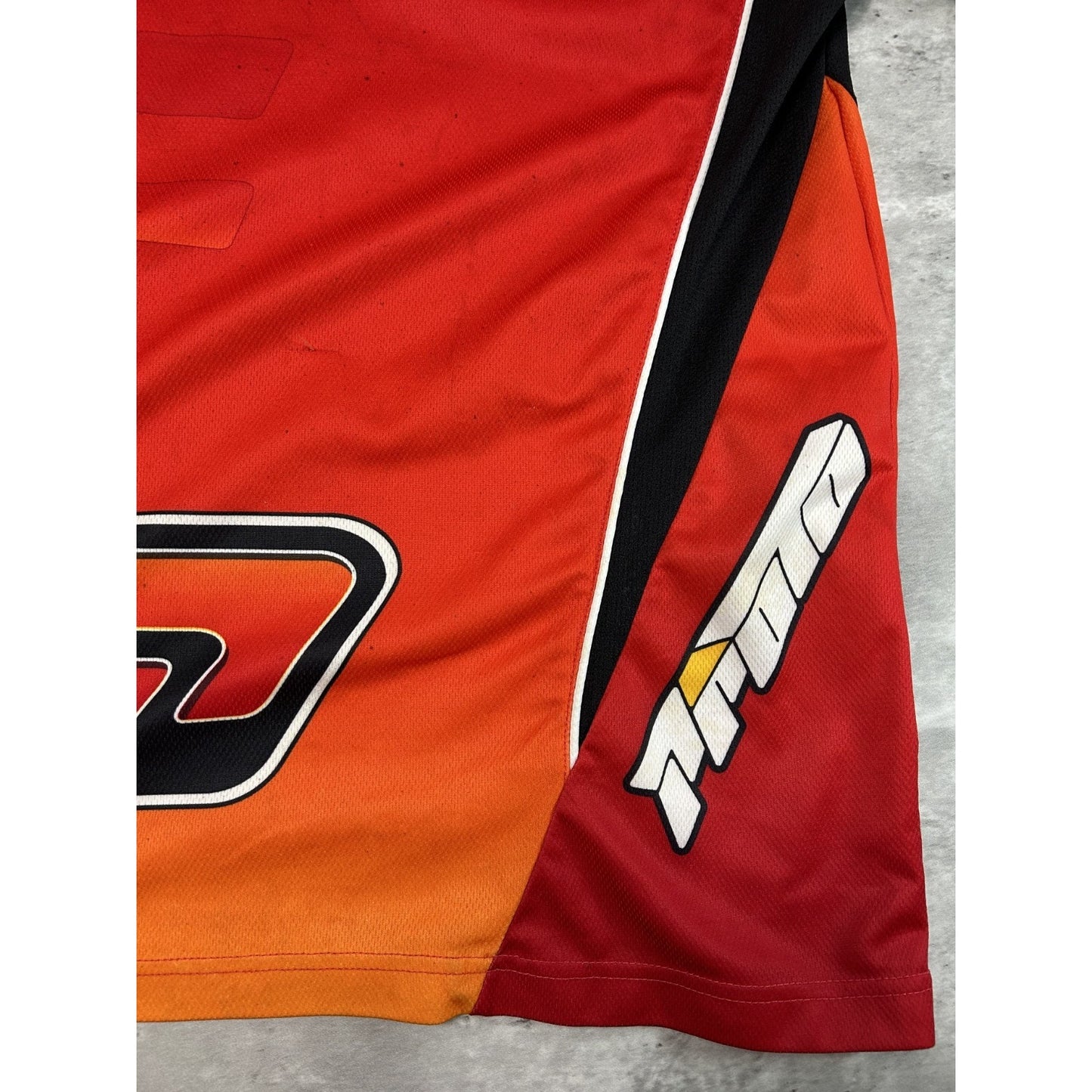 Vintage Proto Gradient Spellout Graphic Long Sleeve Motocross Jersey Size Large