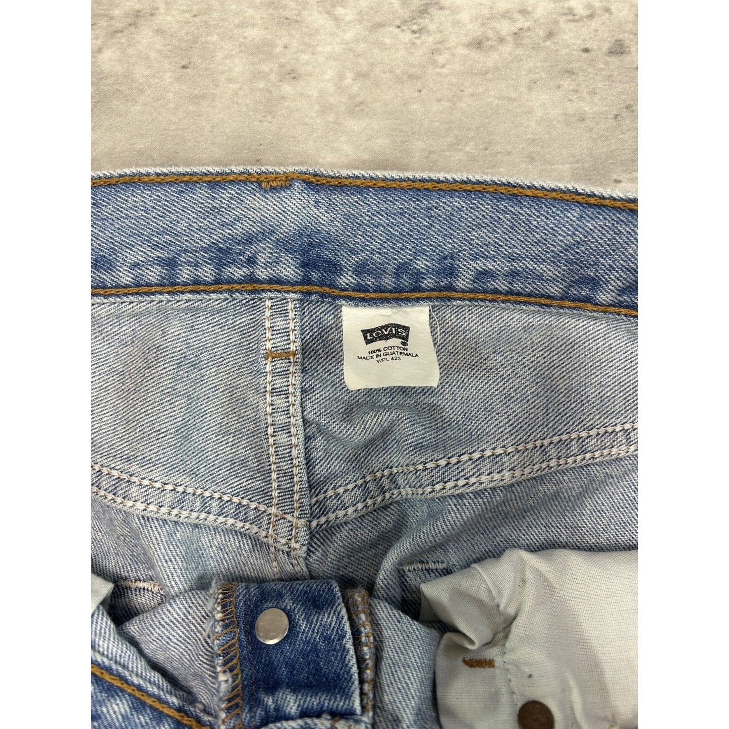Vintage 90s Levis 501 Red Tab Light Wash Denim Pants Size 34 Blue
