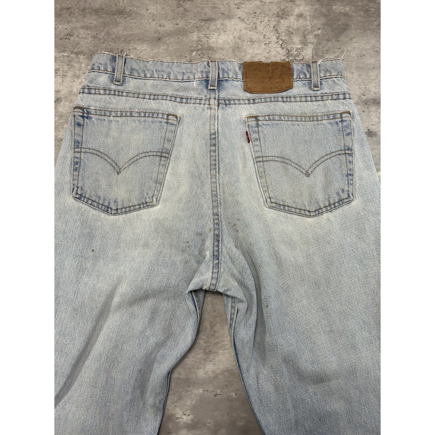 Vintage 90s Levis 512 Red Tab Light Wash Denim Pants Size 34 Blue