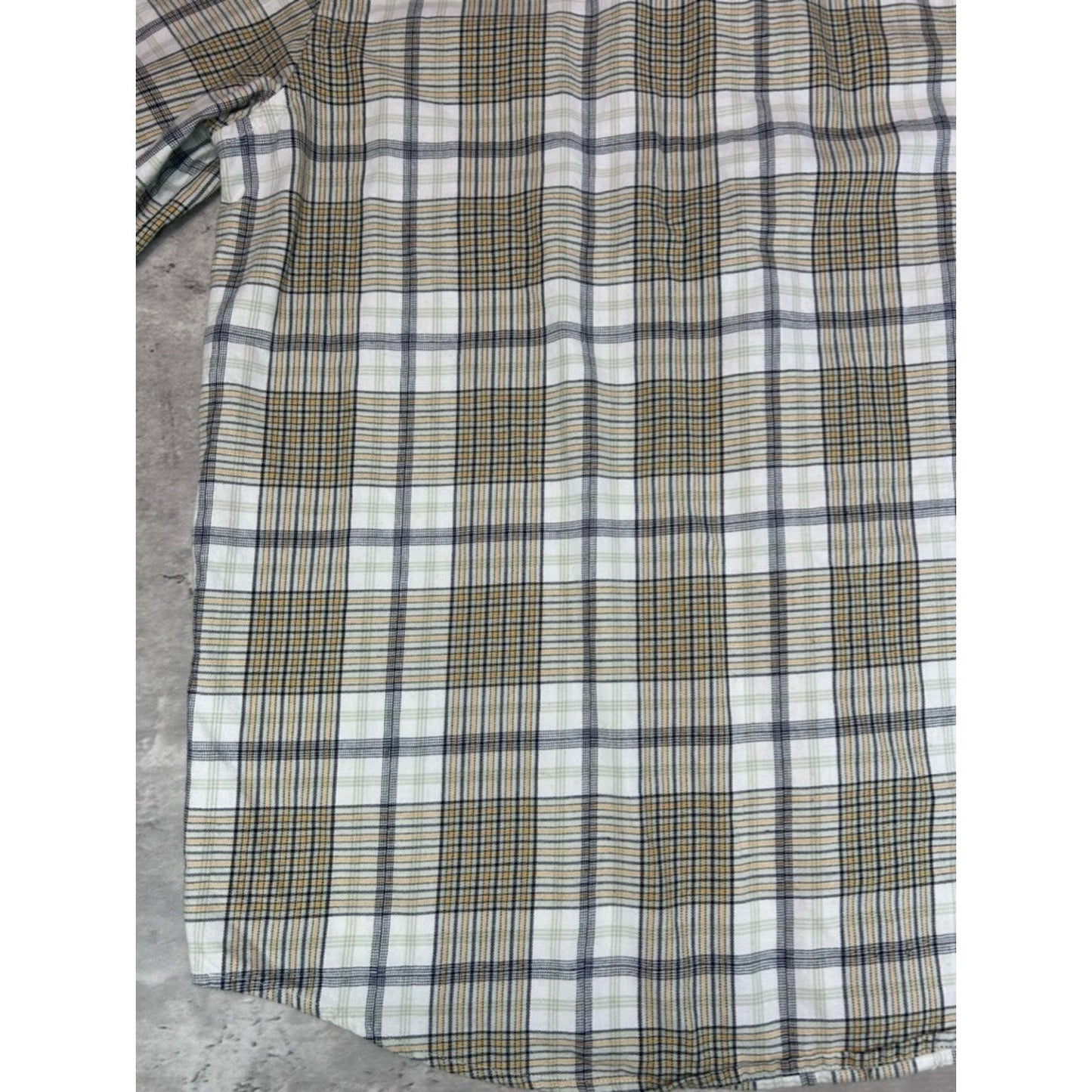 Vintage Y2K Ecko Unltd Plaid Single Pocket Short Sleeve Button Up Shirt Medium