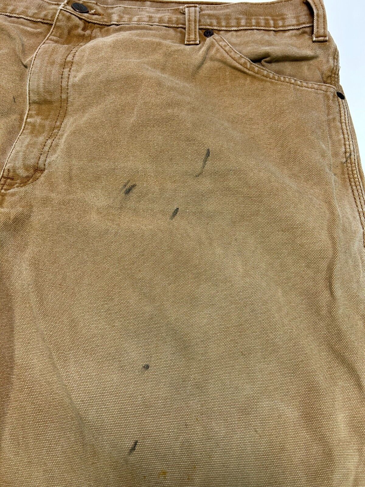 Vintage Dickies Canvas Work Wear Carpenter Pants Size 40W Beige