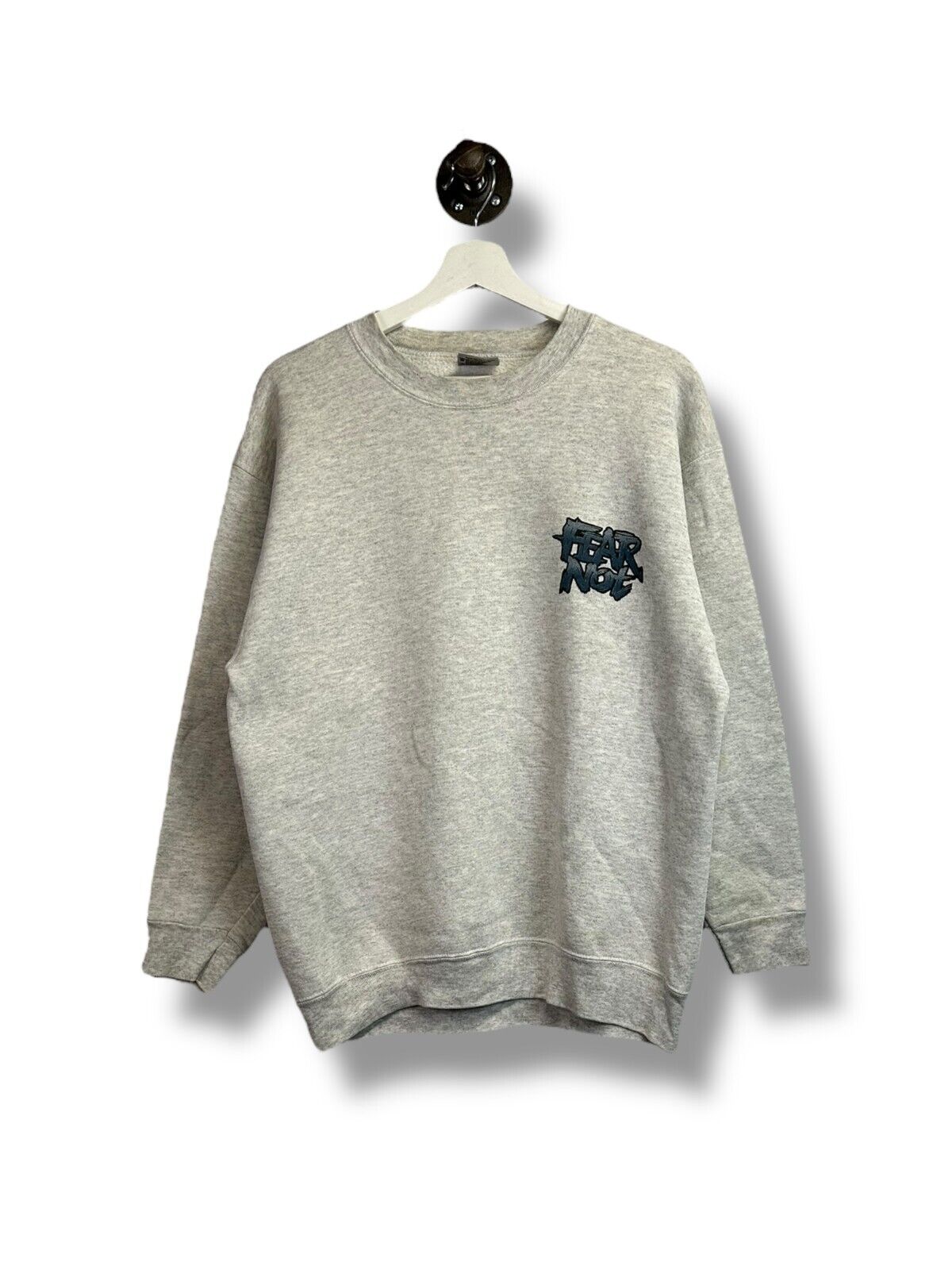 Vintage 1994 No Fear Fear Not Graphic Slogan Sports Sweatshirt Size Large