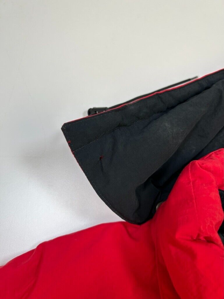 Vintage 90s Marlboro Insulated Cinched Puffer Long Hooded Jacket Size XL