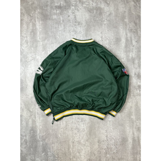 Vintage 90s Green Bay Packers NFL Starter Nylon Windbreaker Jacket Size Medium