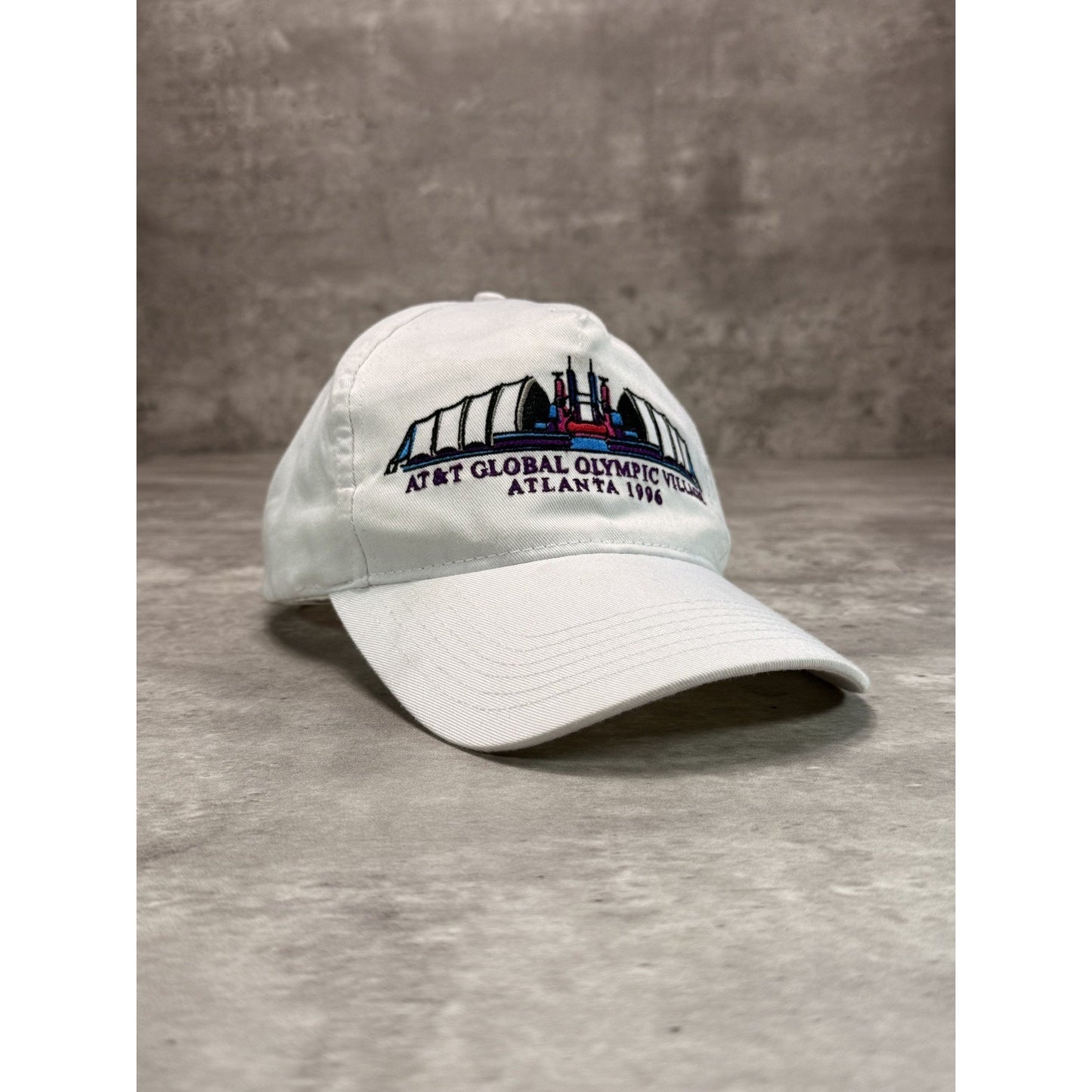 Vintage 1996 Atlanta Olympic Village Embroidered Destination Snapback Hat OSFA