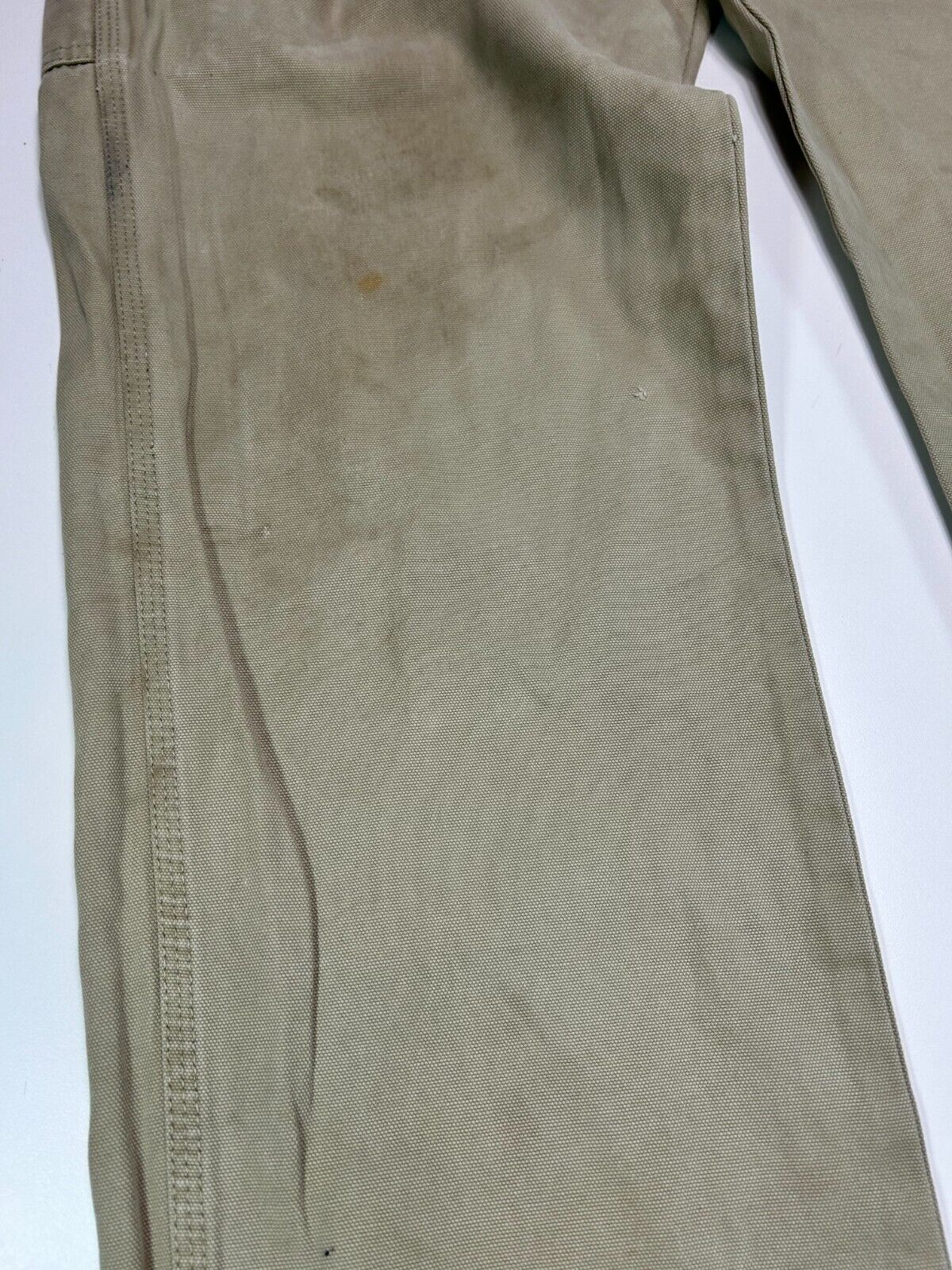 Vintage Dickies Canvas Work Wear Carpenter Pants Size 37W Tan
