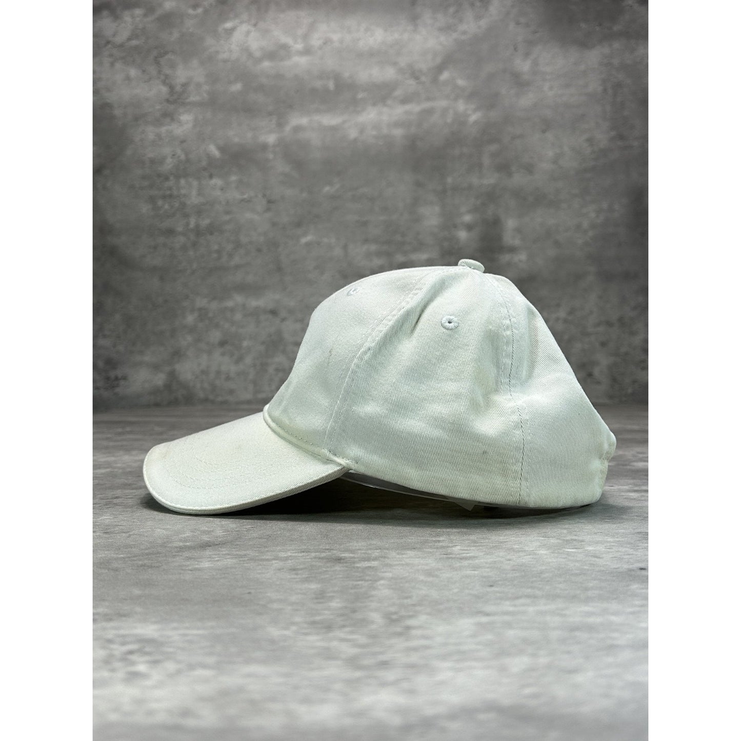 Vintage BMW Embroidered Logo Car Strapback Hat OSFA White
