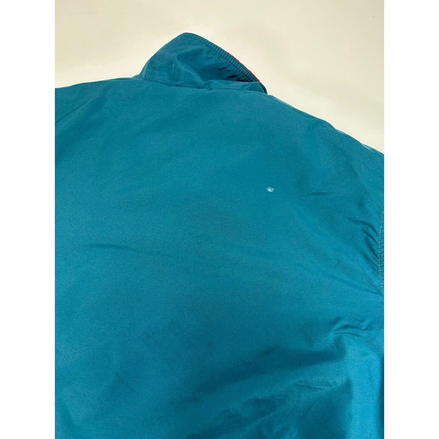 Vintage 90s L.L. Bean Fleece Lined Full Zip Warm Up Jacket Size Large Blue