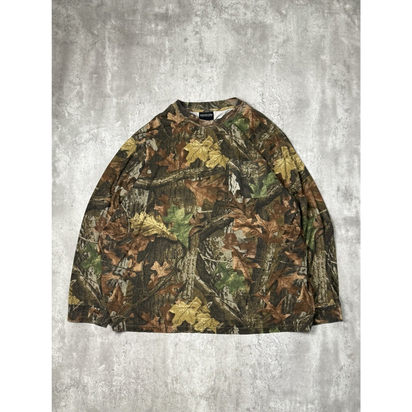 Vintage 90s Fieldline Advantage Timber Tree Camo Long Sleeve T-Shirt Size 3XL