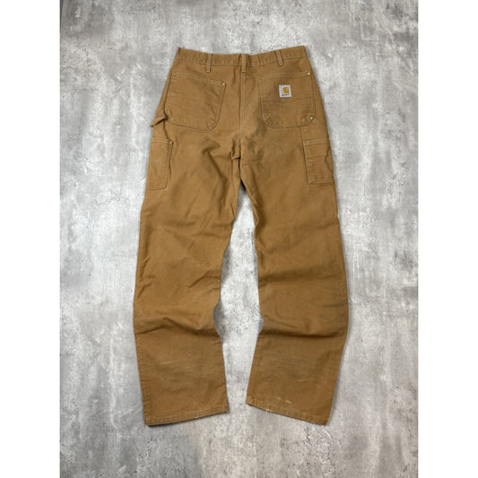Vintage 90s Carhartt Canvas Workwear Double Knee Carpenter Pants Size 34