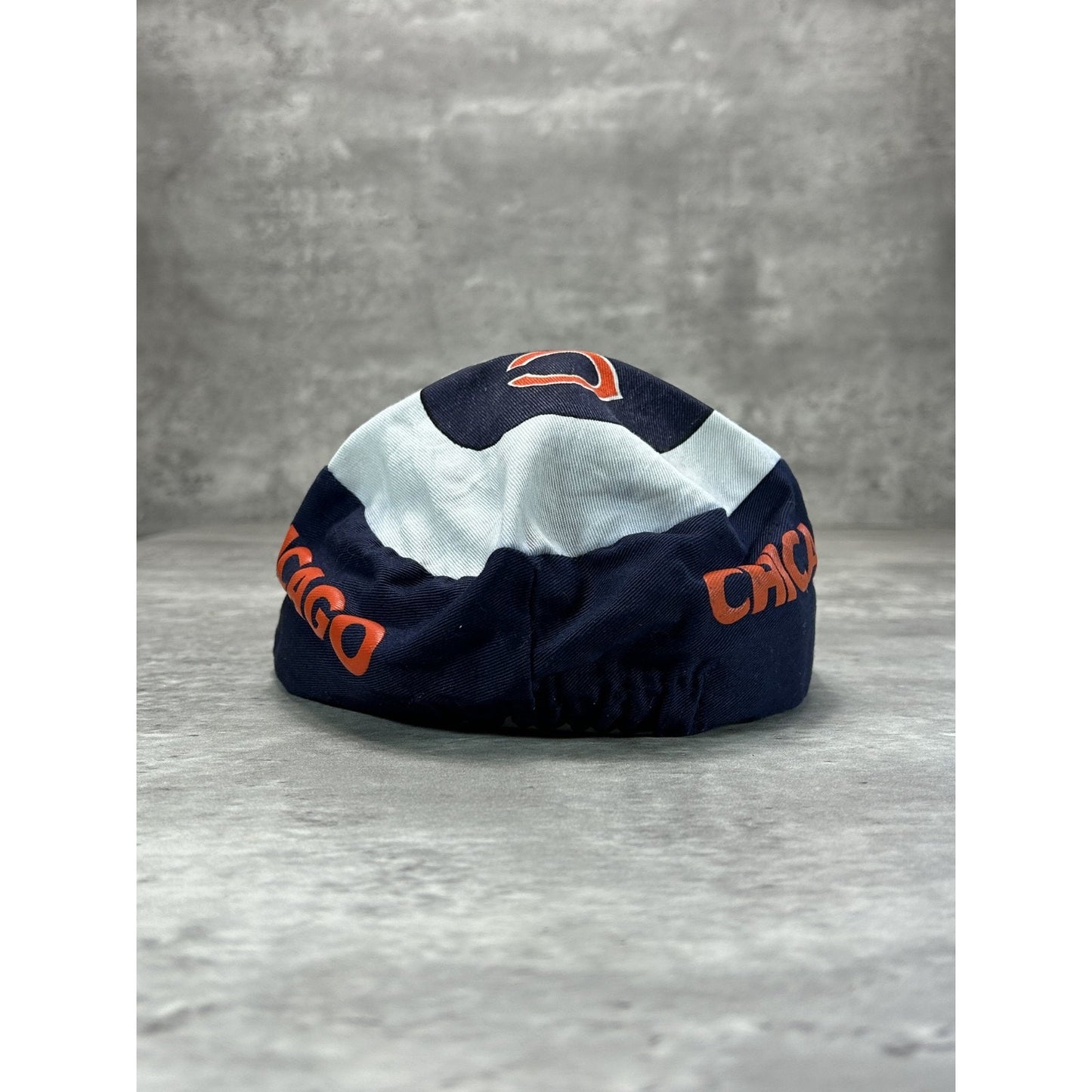 Vintage 80s Chicago Bears NFL Helmet Graphic Football Fitted OSFA