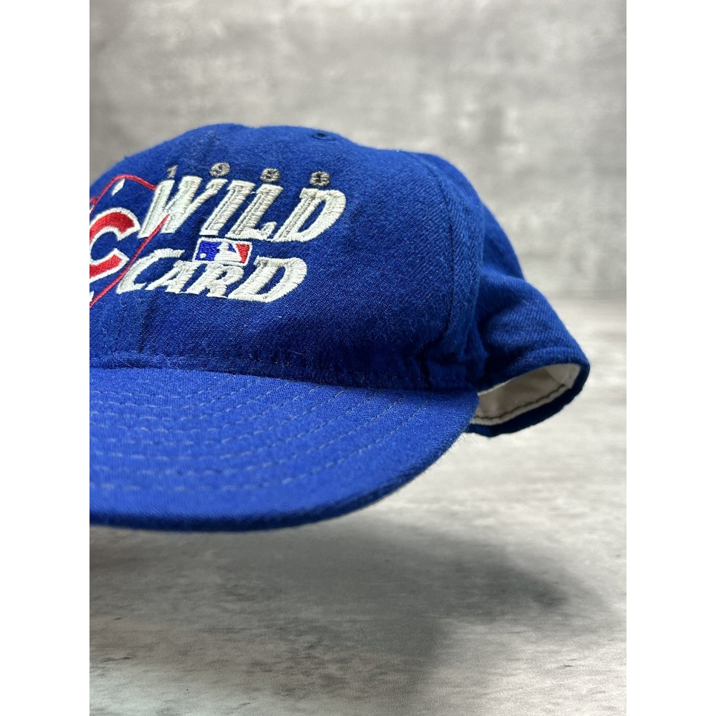 Vintage 1998 Chicago Cubs MLB Wild Card Embroidered Baseball Snapback Hat OSFA