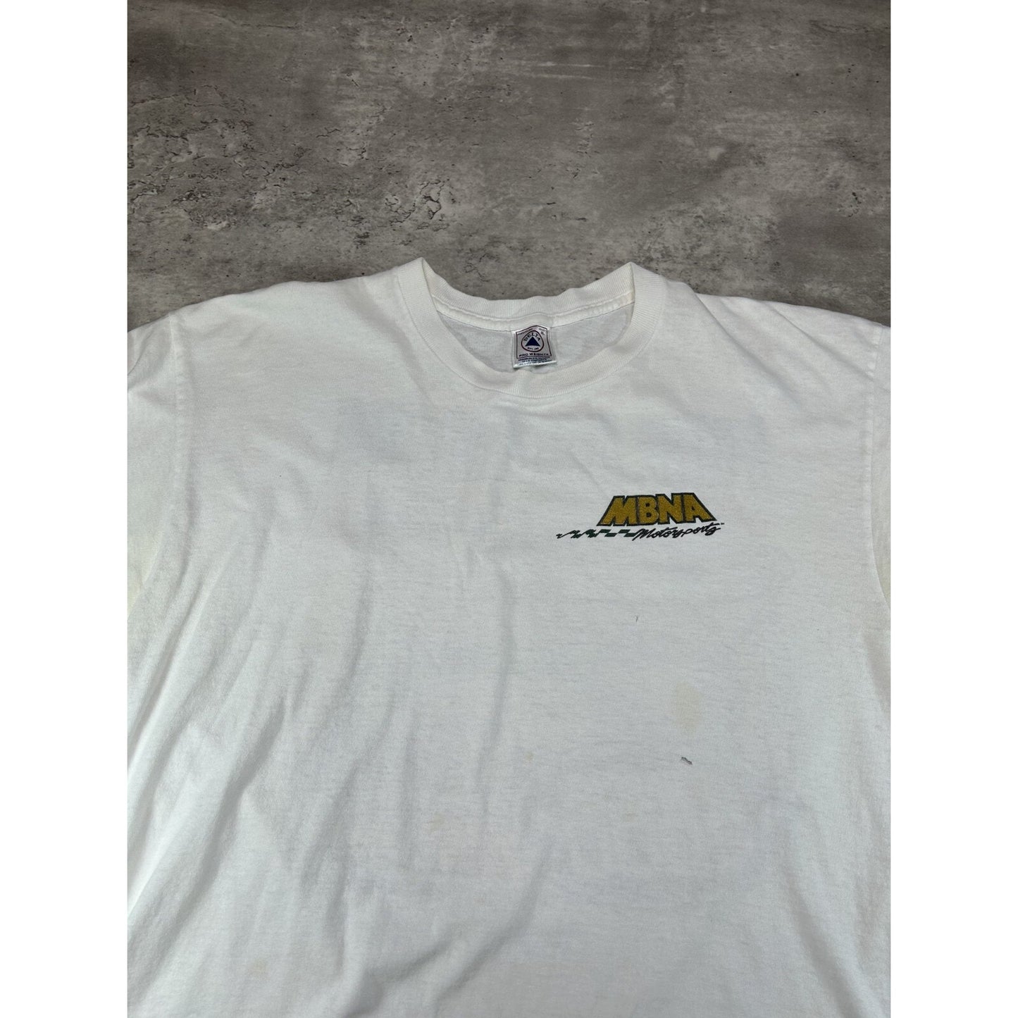 Vintage 2000 MBNA Nascar Pure Adrenaline Graphic T-Shirt Size XL White