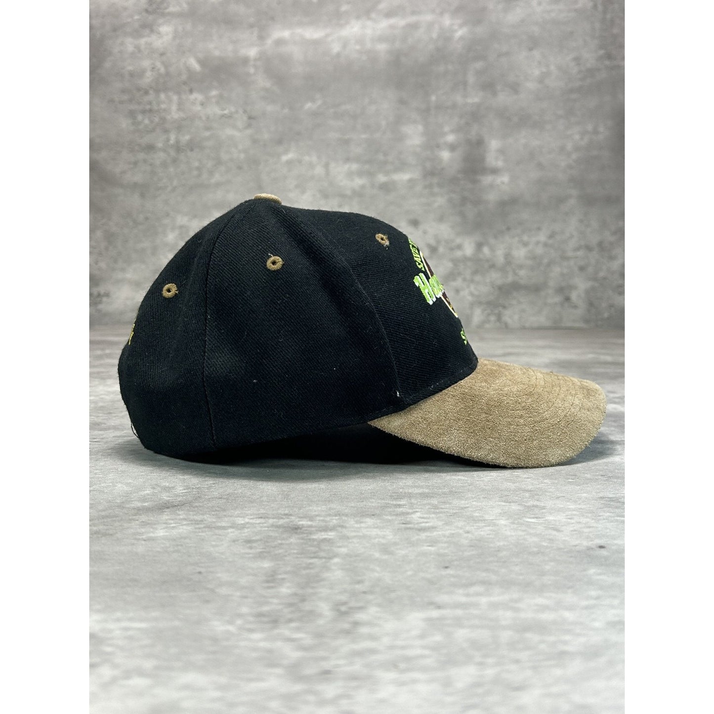 Vintage 90s Hard Rock Cafe Seoul Embroidered Logo Destination Snapback Hat OSFA