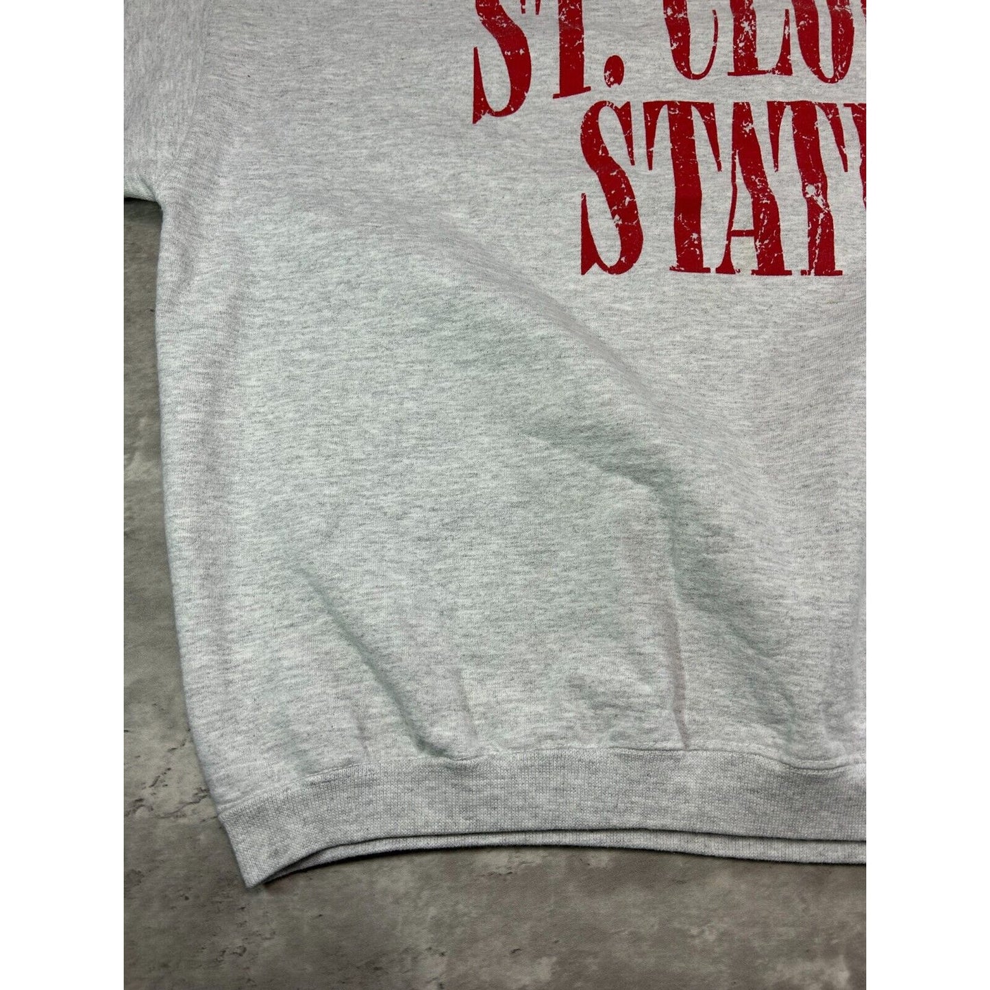 Vintage 90s St. Cloud State Huskies NCAA Collegiate Spell Out Sweatshirt Size XL