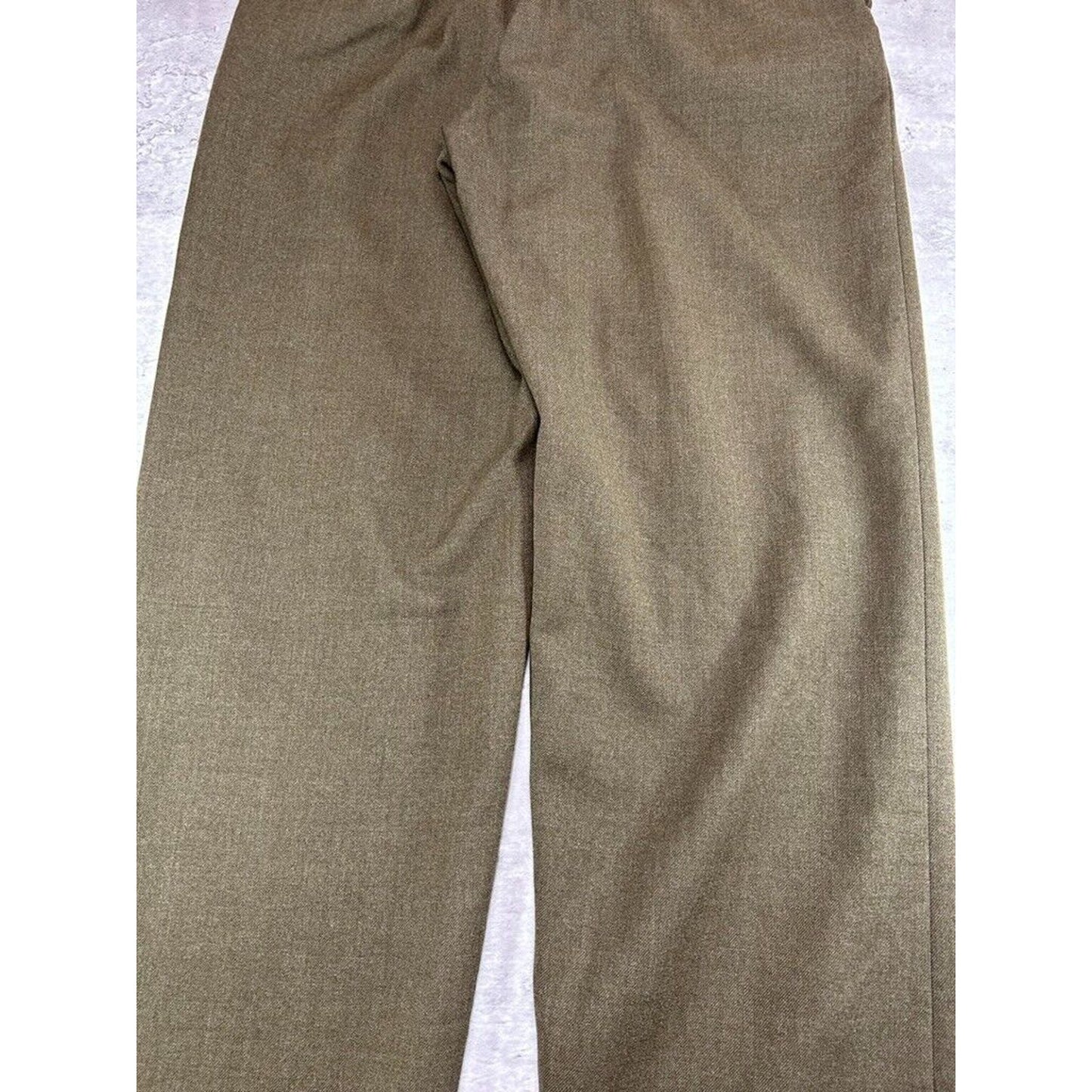 Vintage 1950s Wool Army Trouser Style Pants Size 32 Green