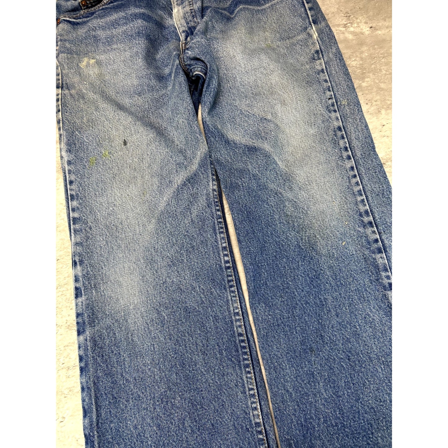 Vintage 80s/90s Levis Orange Tab Dark Wash Denim Pants Size 36W Blue
