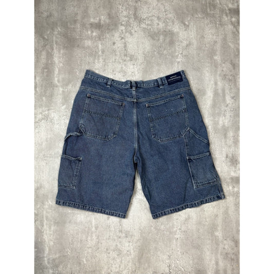 Vintage Canyon River Blues Dark Wash Denim Workwear Carpenter Shorts Size 40