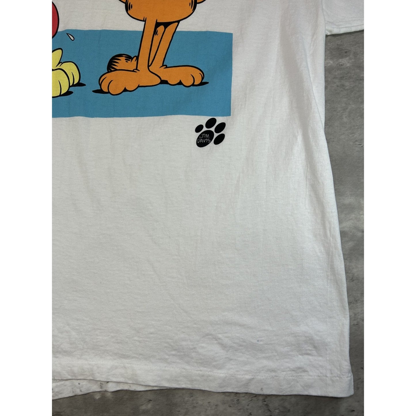 Vintage 90s Garfield Cats Best Friend Cartoon Promo Graphic T-Shirt Size XXL
