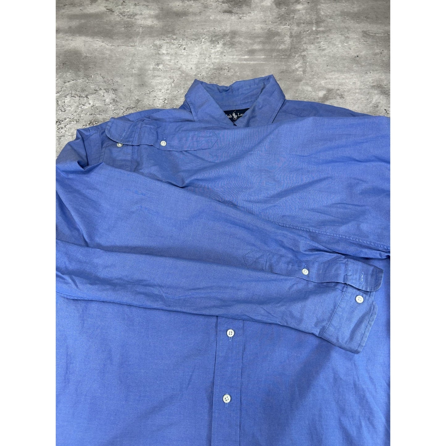 Vintage Polo Ralph Lauren Embroidered Pony Long Sleeve Button Up Shirt Sz 2XL