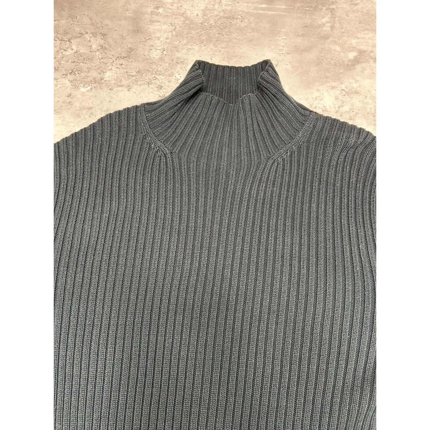 Unioin Bay Ribbed Pull Over Turtle Neck Knit Sweater Size XL Black