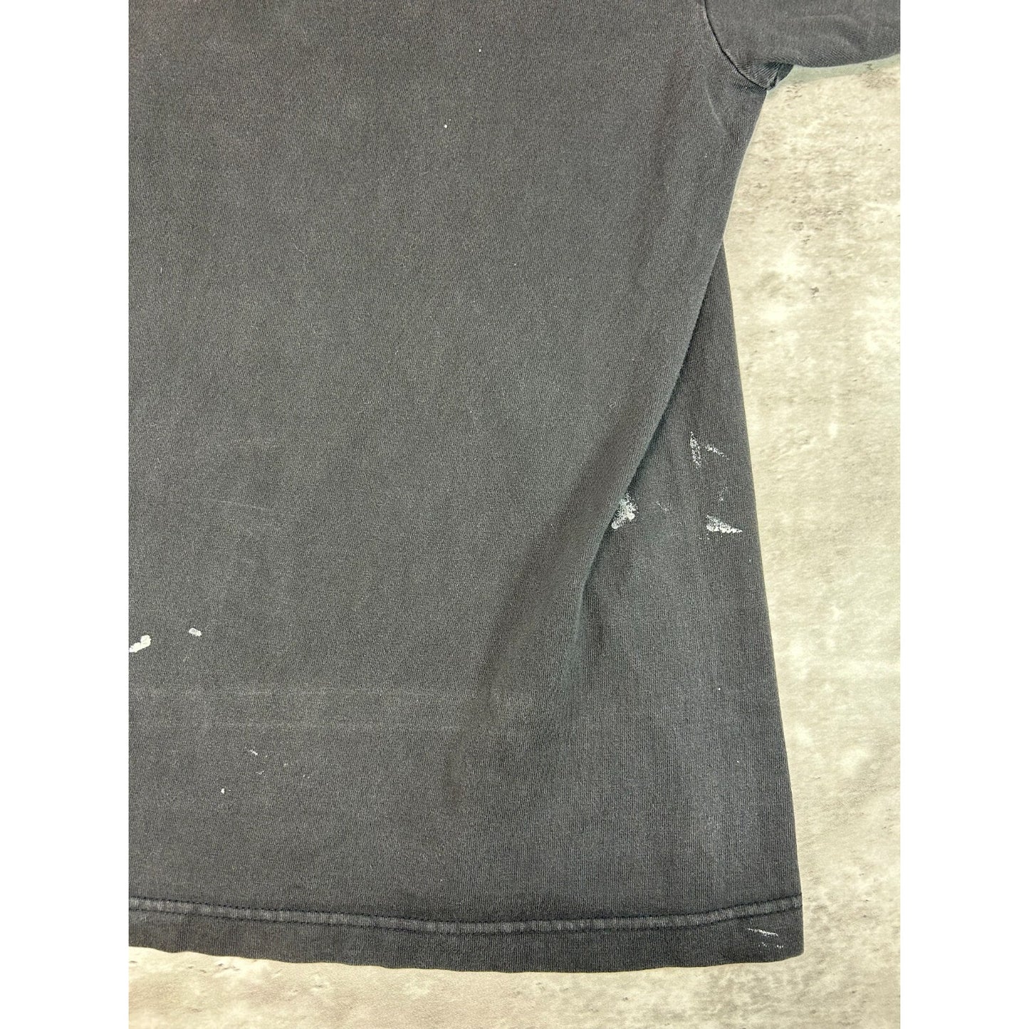 Vintage 80s/90s Distressed Blank Pocket T-Shirt Size Medium Black