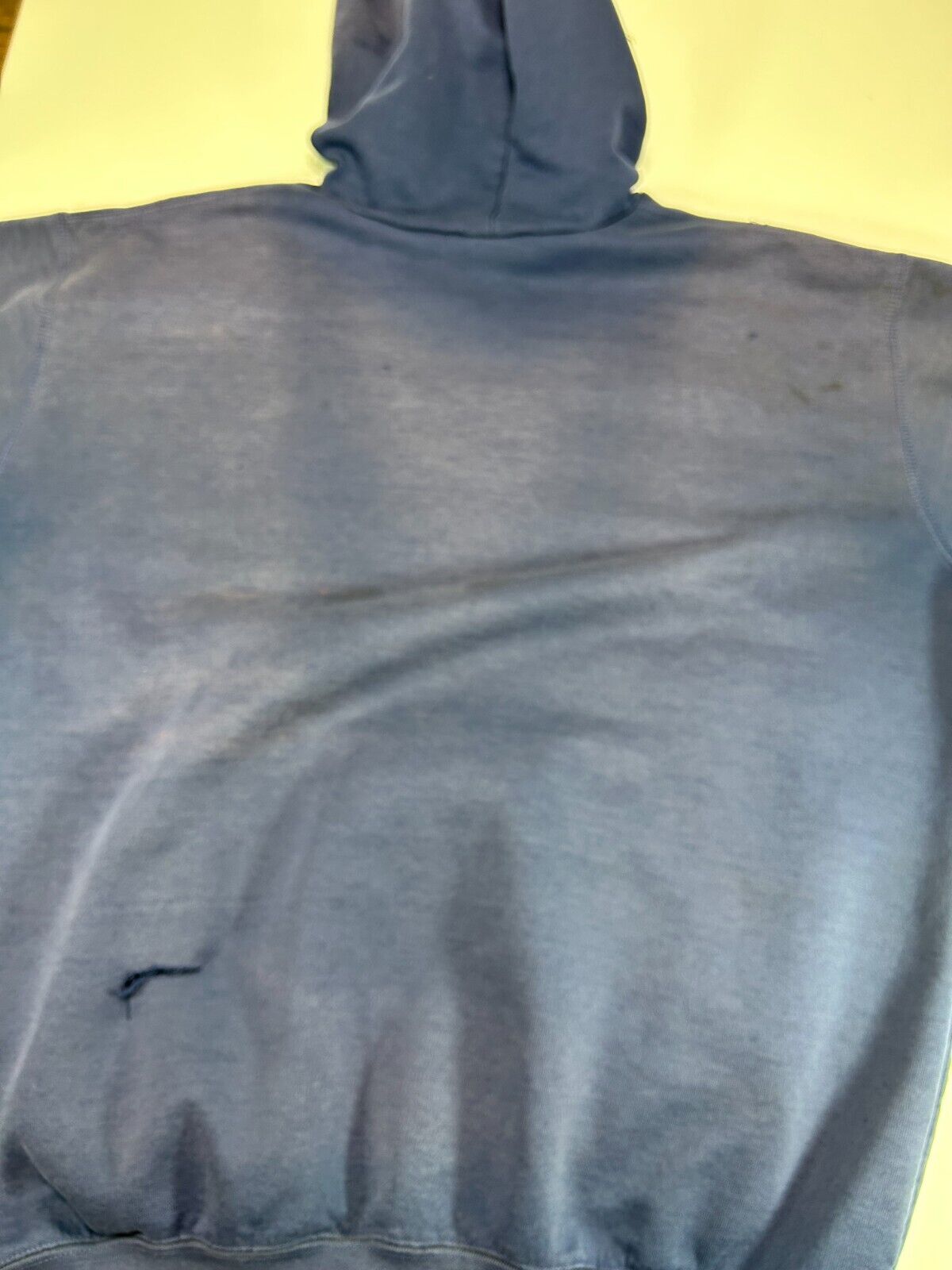 Vintage 90s Carhartt Embroidered Logo Hooded Workwear Sweatshirt Size XXL Blue