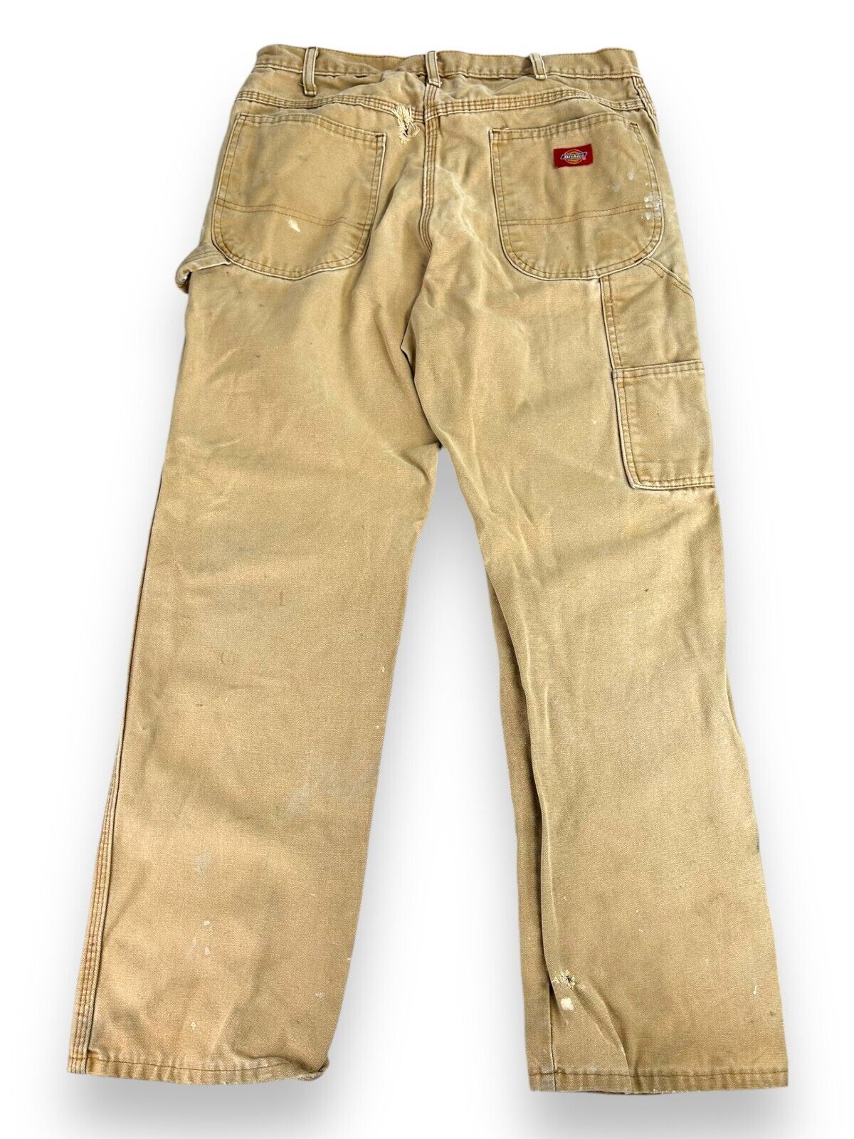 Vintage Dickies Canvas Work Wear Carpenter Pants Size 32W Beige