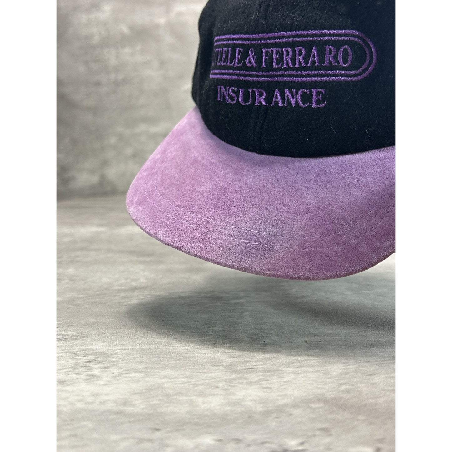 Vintage Steele & Ferraro Insurance Embroidered Spellout Strapback Hat OSFA