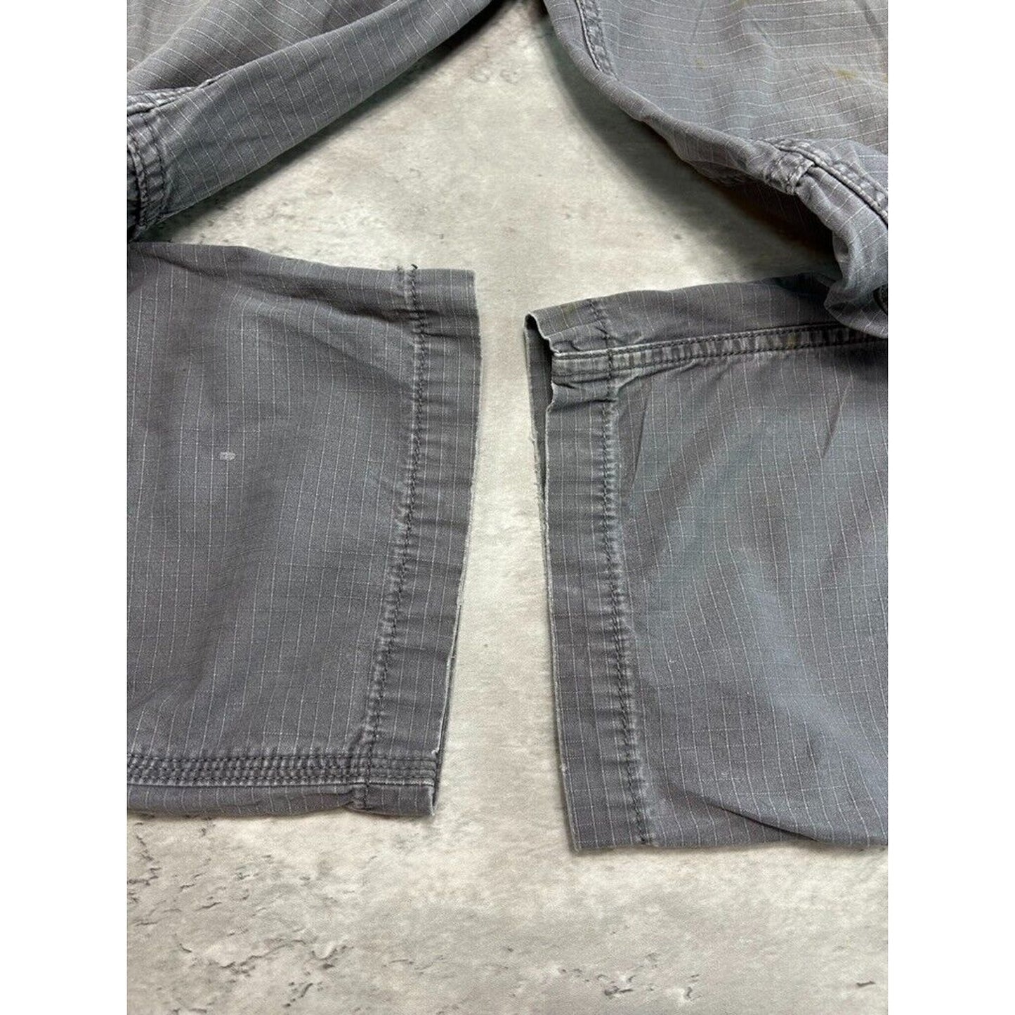 Carhartt Relaxed Fit Ripstop Workwear Cargo Carpenter Pants Size 38 Gray