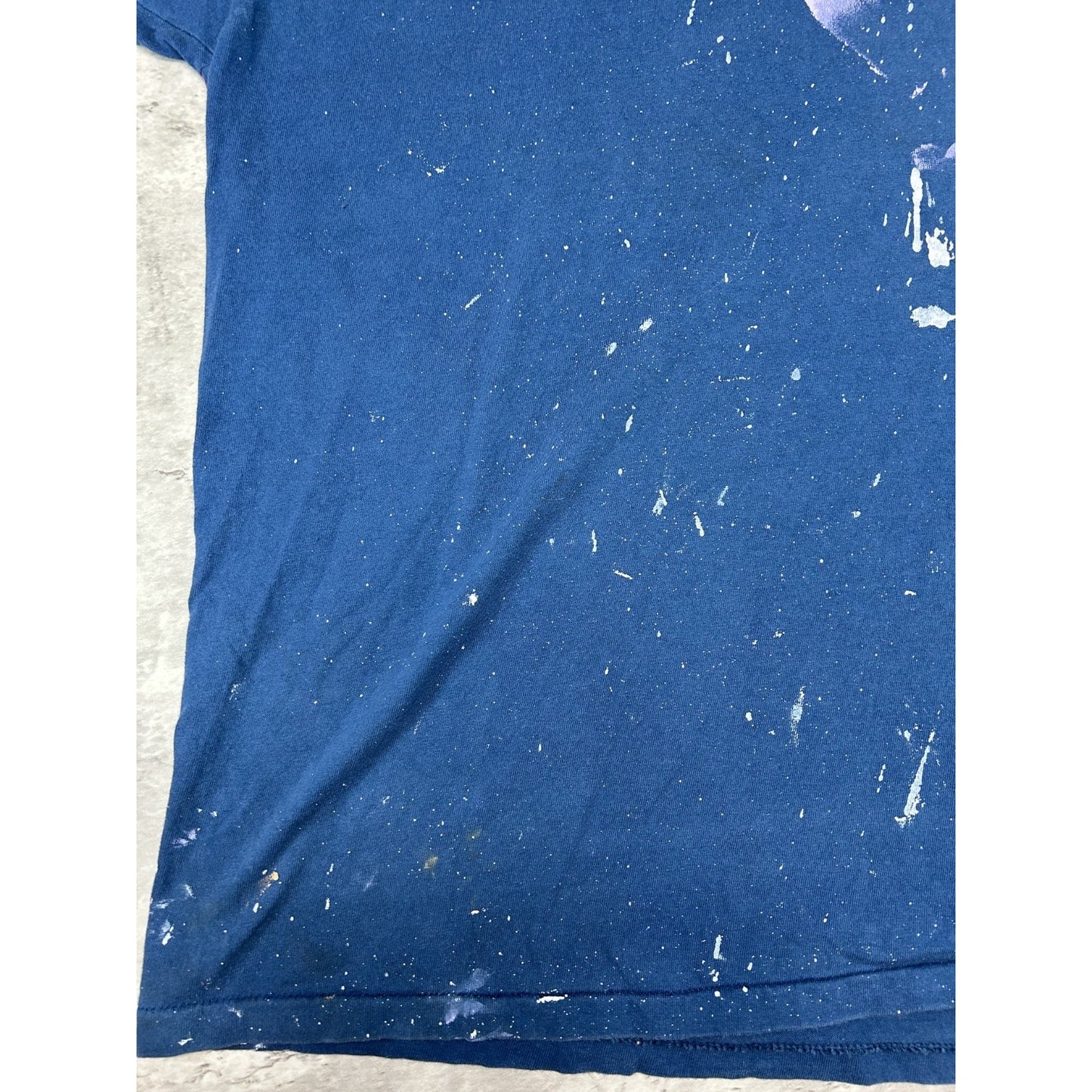Vintage 90s Distressed Guess USA Graphic Logo T-Shirt Size 2XL Blue