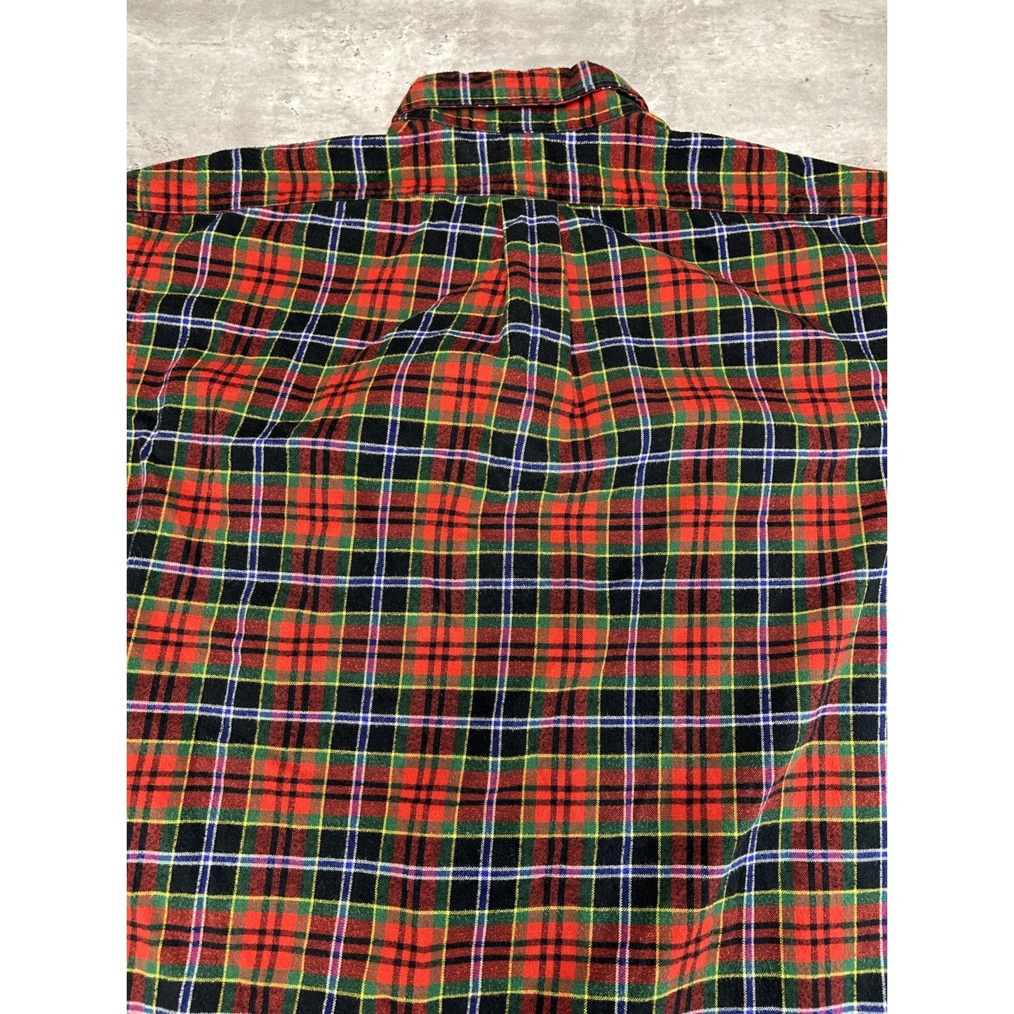 Vintage Polo Ralph Lauren Plaid Print Long Sleeve Button Up Shirt Size XL