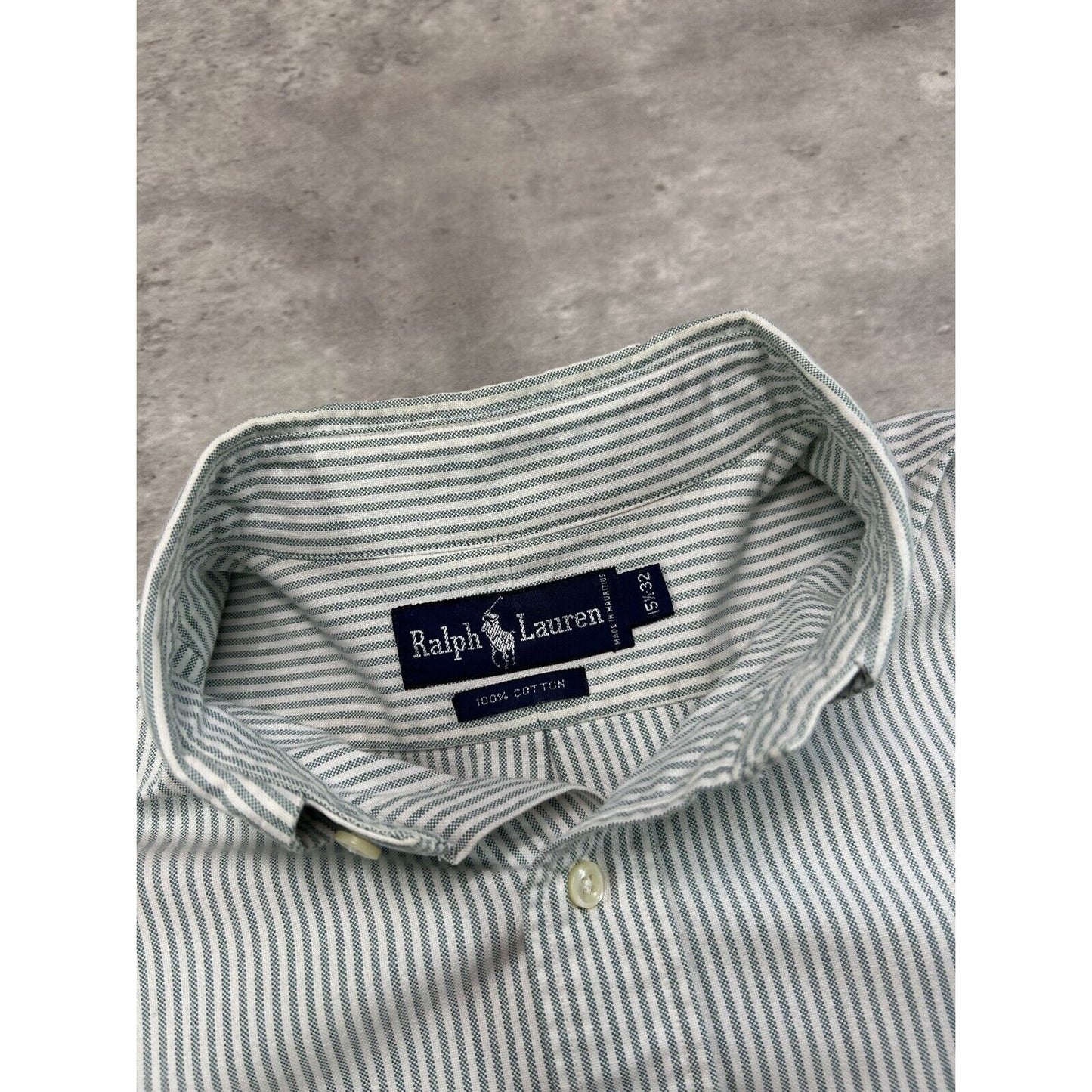 Vintage Polo Ralph Lauren Embroidered Pony Long Sleeve Button Up Shirt Size XXL