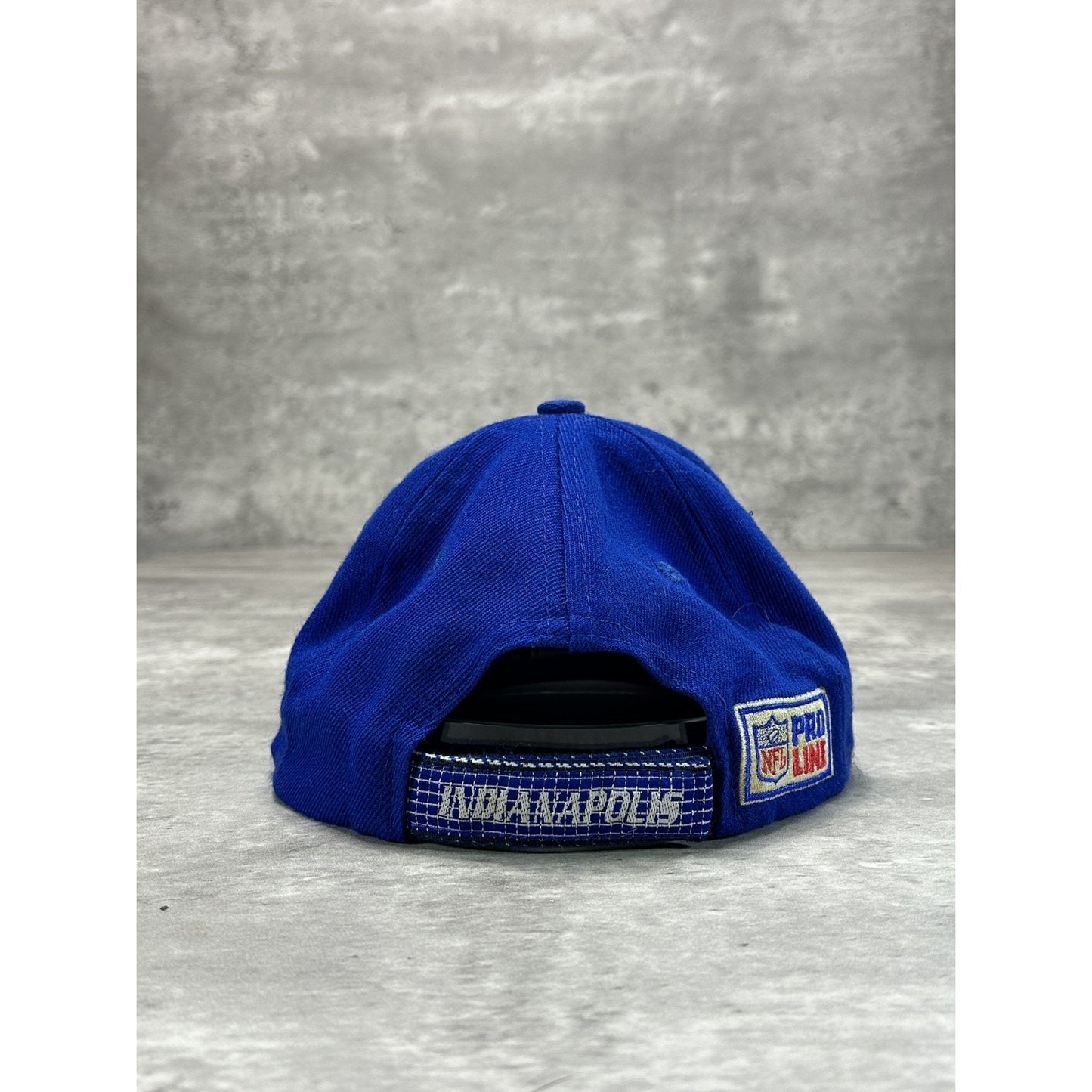 Vintage 90s Indianapolis Colts NFL Logo Athletics Embroidered Strapback Hat OSFA