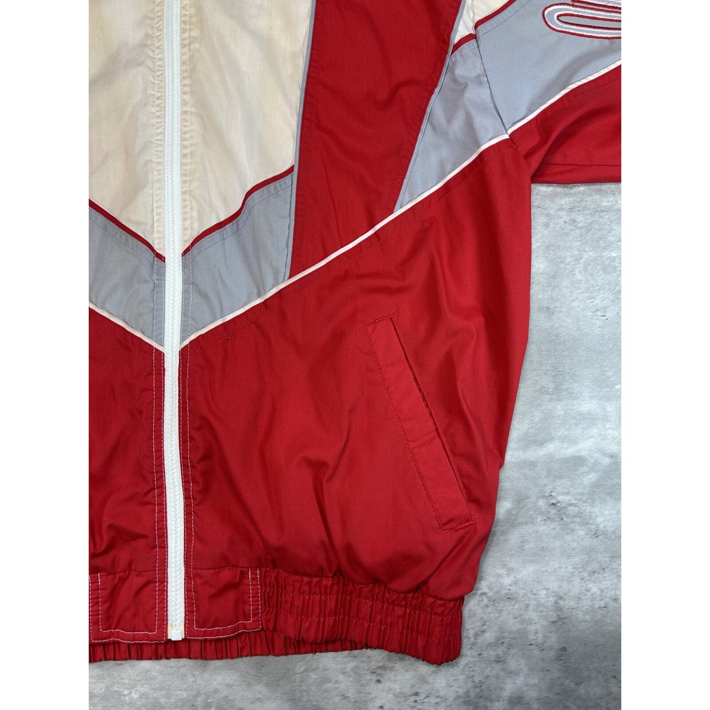 Vintage 90s Ohio State Buckeyes NCAA Starter Arm Spellout Jacket Size Medium