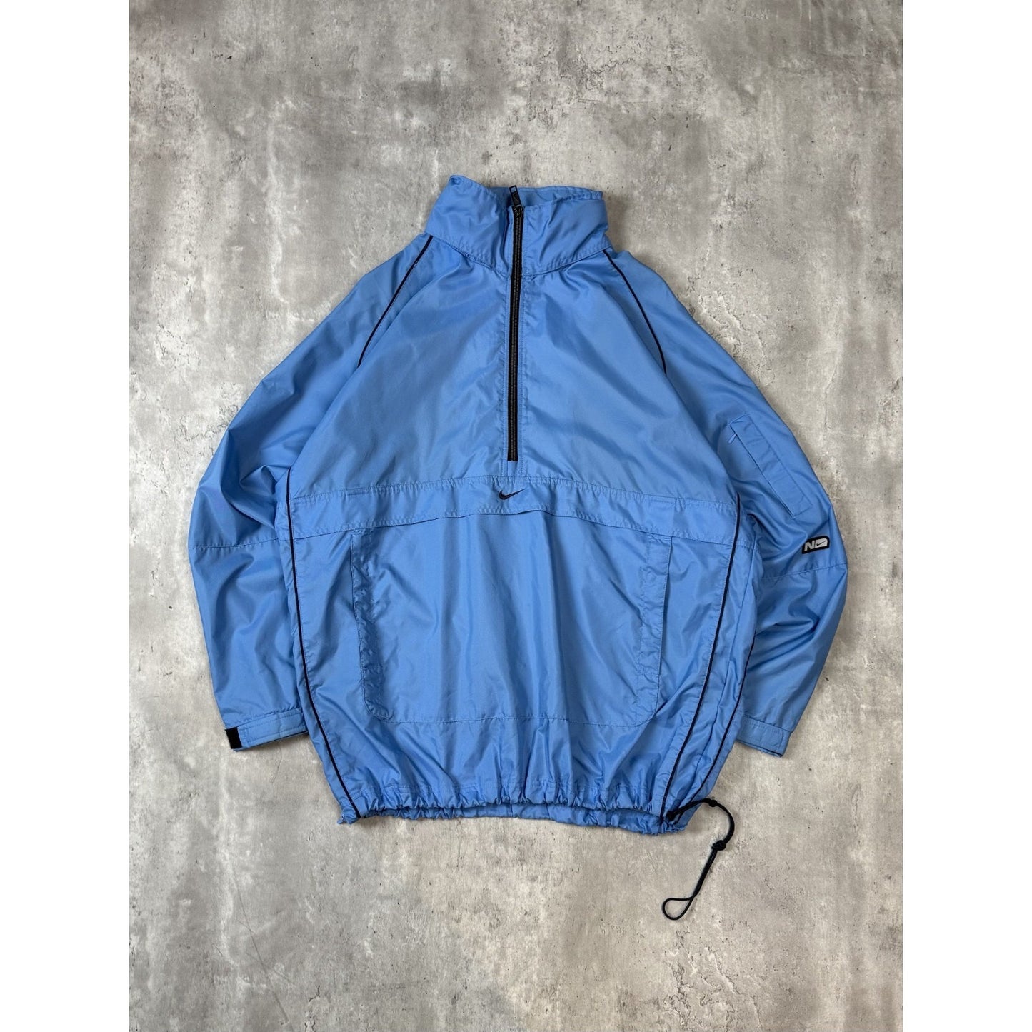 Vintage 2000s Nike Embroidered Swoosh 1/2 Zip Windbreaker Jacket Size Medium