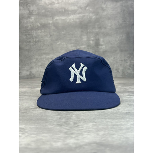 Vintage 90s New York Yankees MLB Convertible Baseball Snapback Visor Hat OSFA