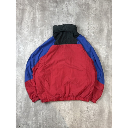 Vintage 90s Eddie Bauer 1/2 Zip Nylon Pullover Windbreaker Jacket Size Large
