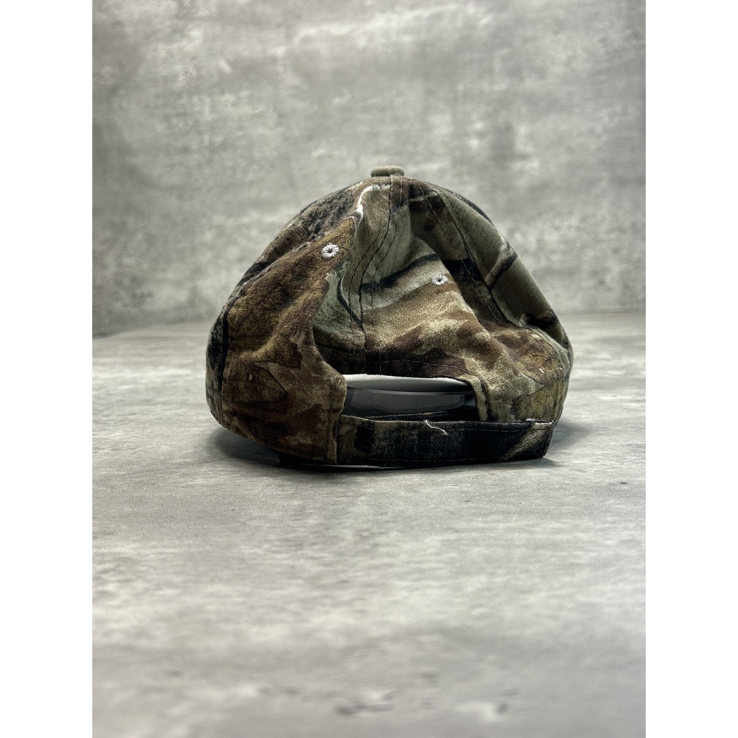 Vintage Ford Tree Camo Embroidered Logo Strapback Hat OSFA